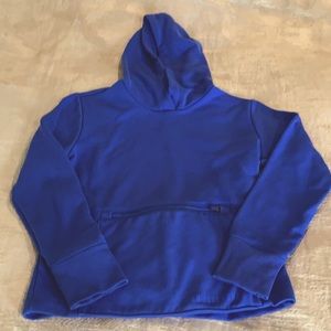 Athleta Girls Blue hoodie sweatshirt size M(8-10)